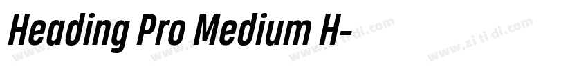 Heading Pro Medium H字体转换